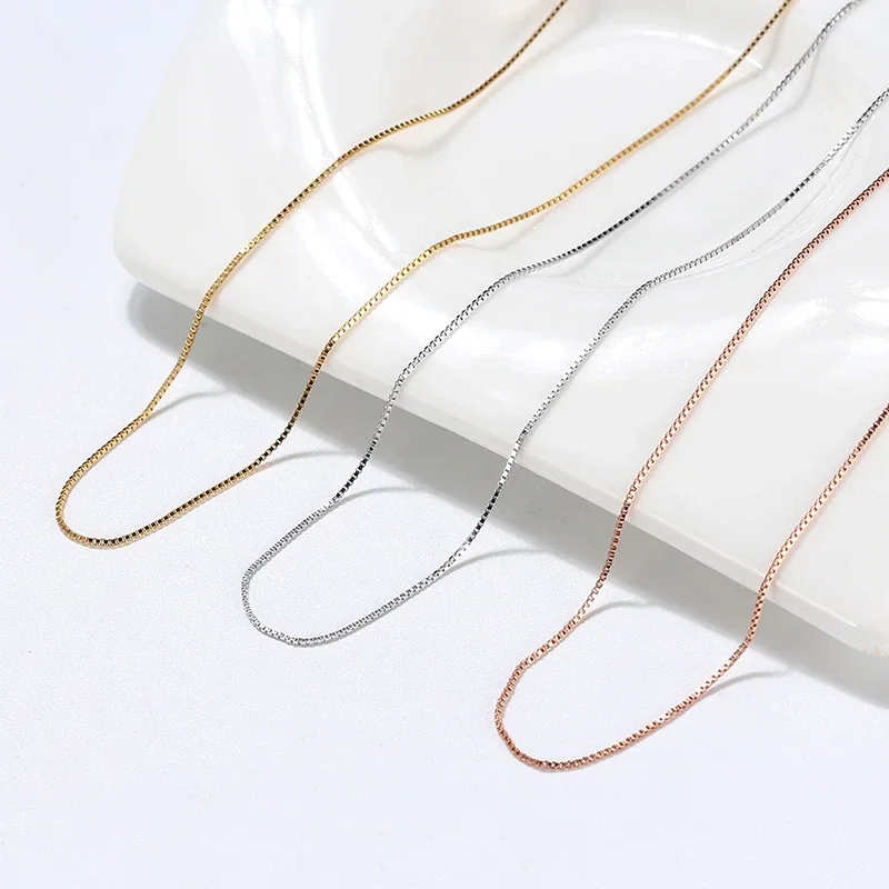 Colier din Argint Gold Box Chain [5]