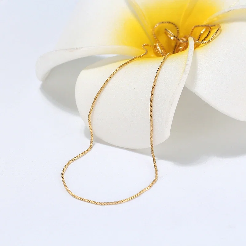 Colier din Argint Gold Box Chain [4]