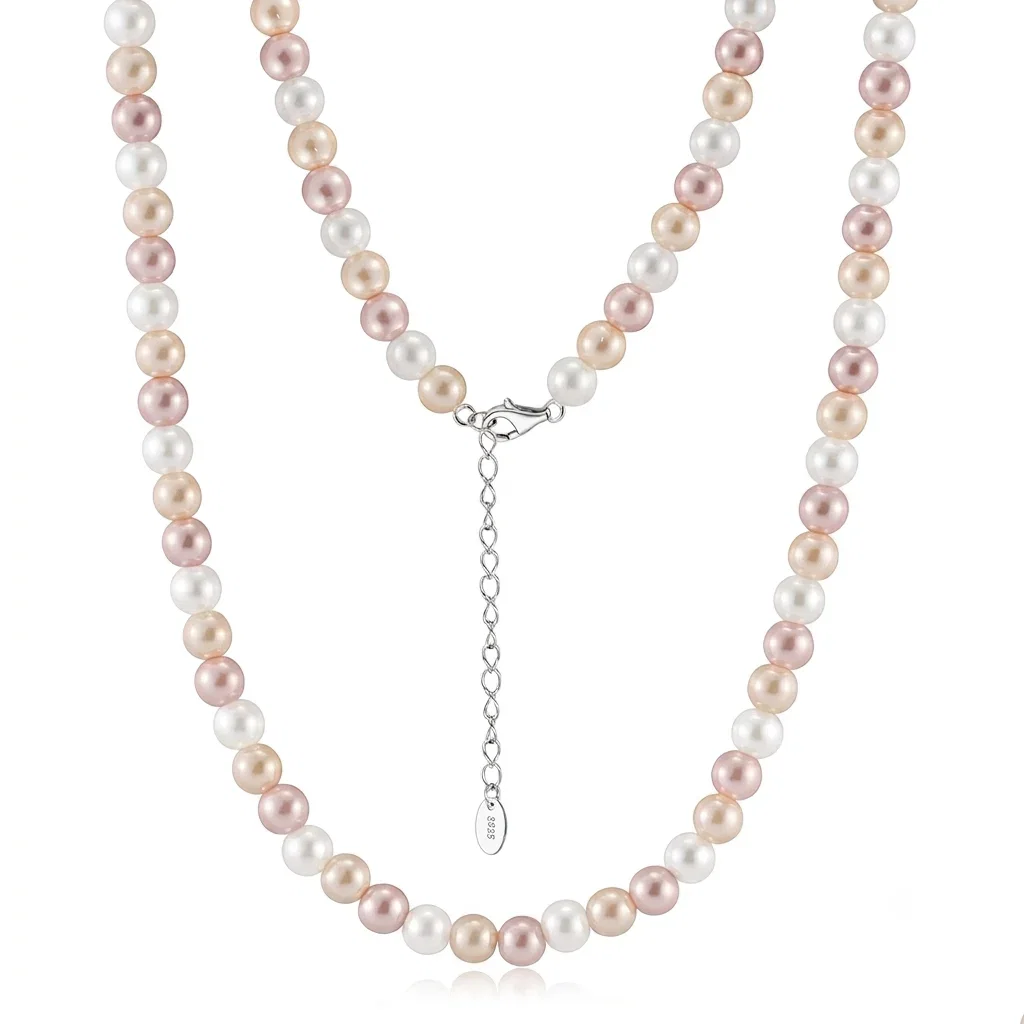 Set Colier și Cercei din argint cu perle shell Multicolor Argintiu [7]