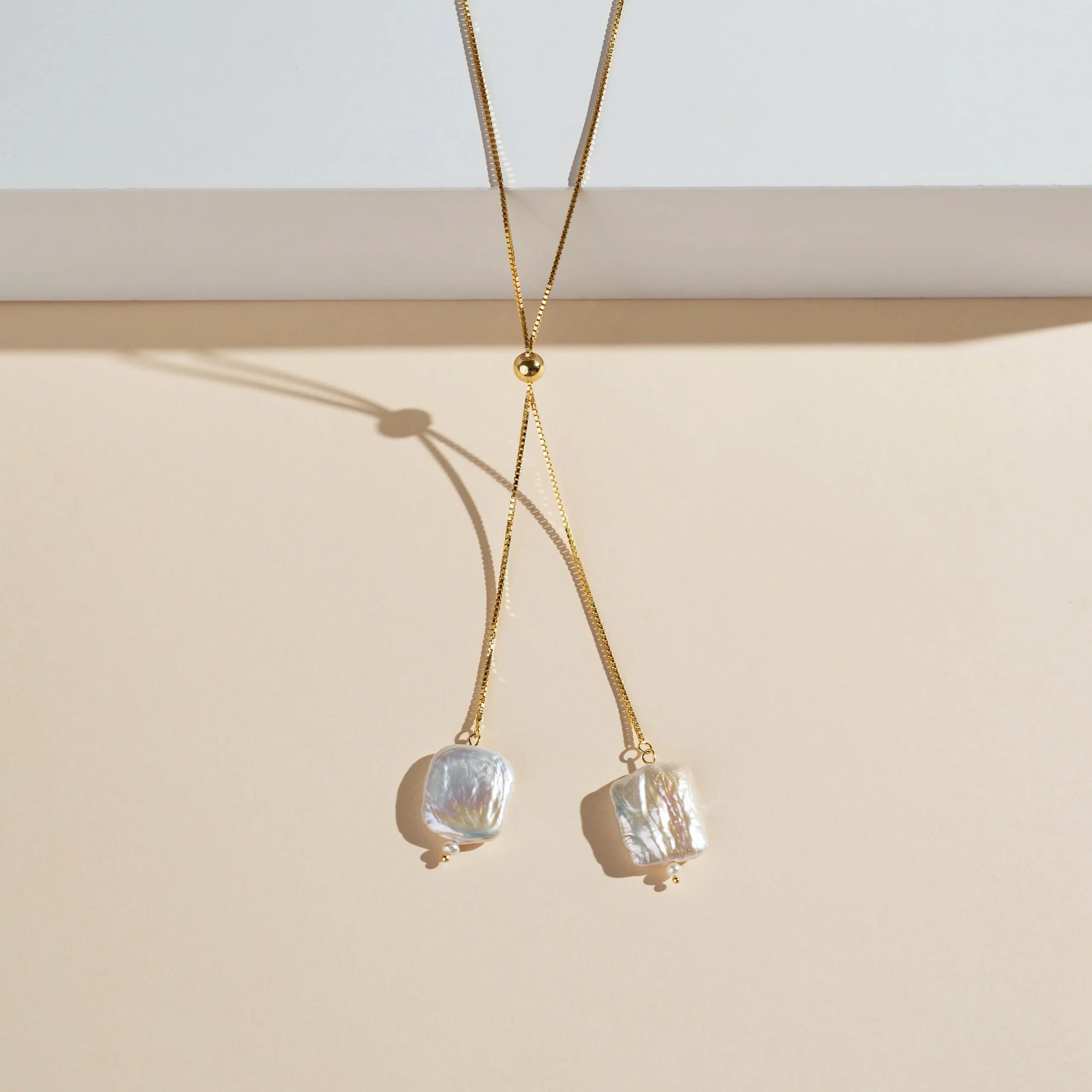 Colier din Argint Pearl Baroque Waterfalls Silver [3]