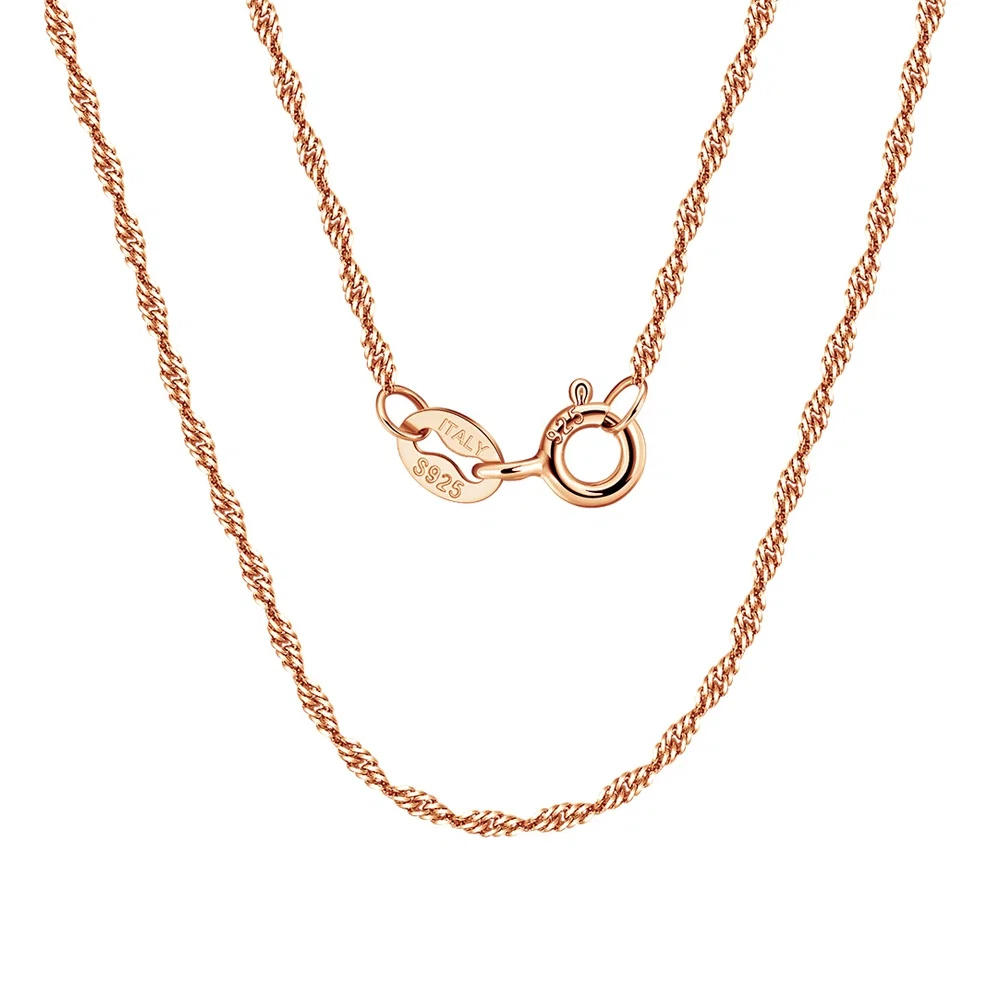 Colier din Argint Rose Twisted Rope [1]