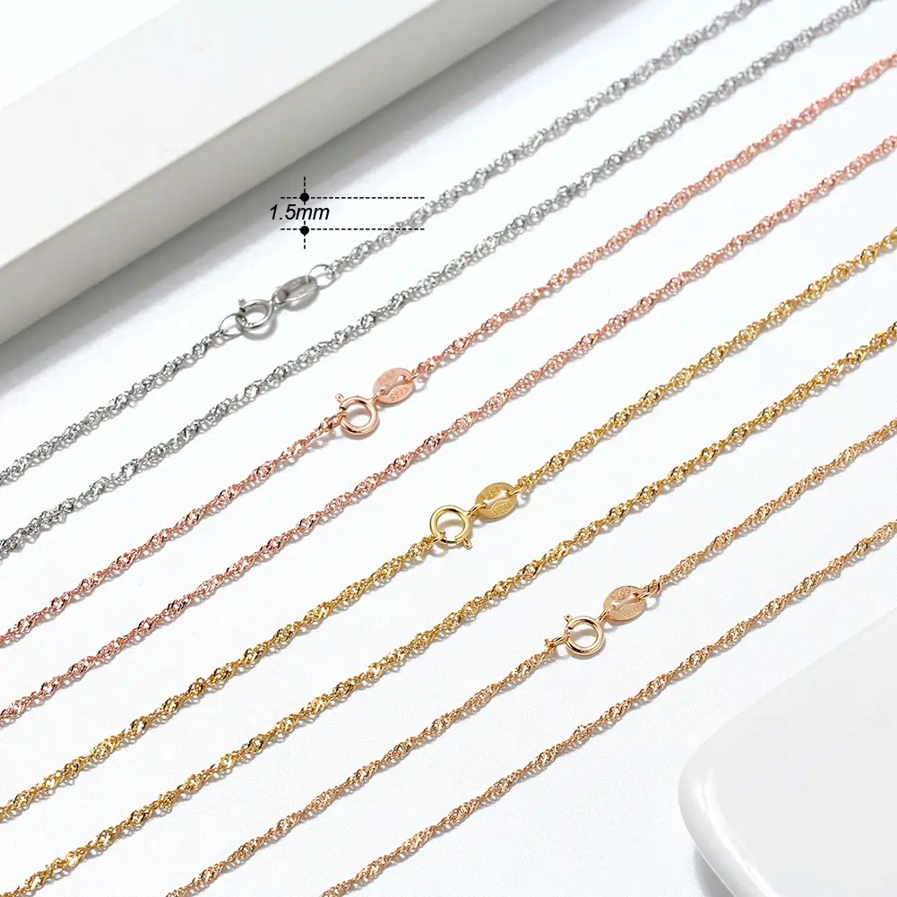 Colier din Argint Rose Twisted Rope [2]