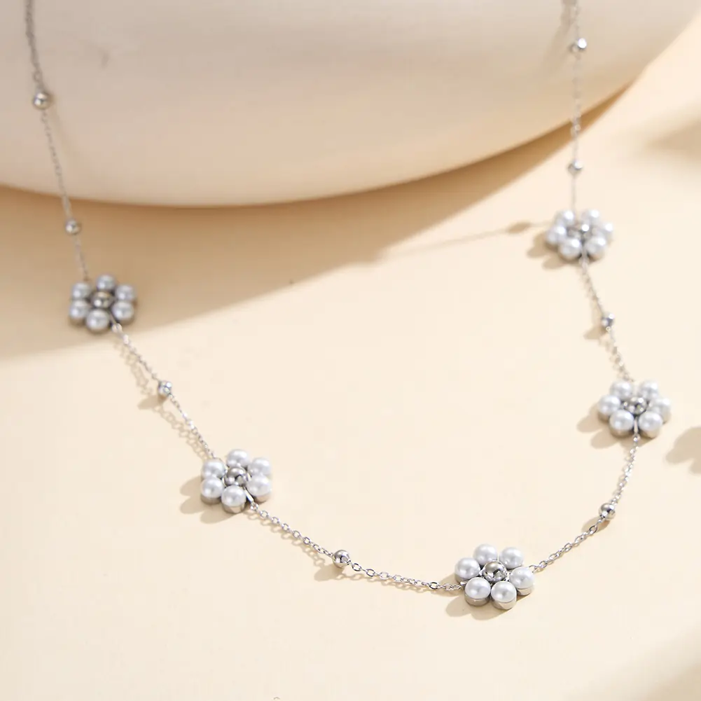 Colier Statement Bloom Argintiu [3]
