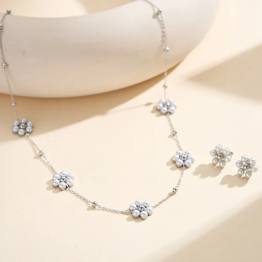 Colier Statement Bloom Argintiu [4]