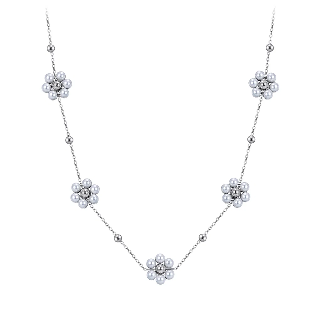 Colier Statement Bloom Argintiu [1]