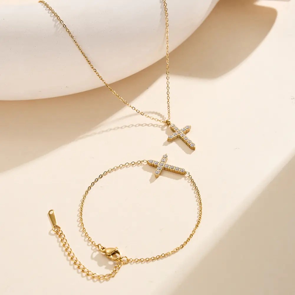 Colier Statement cu Cristale Zirconiu Divine Auriu [4]