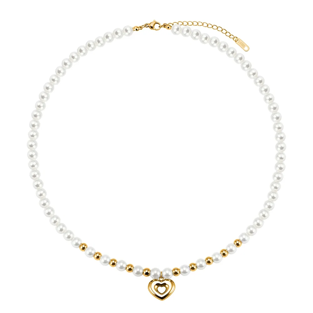 Colier Statement cu Perle Shell Amour Layers Auriu [1]