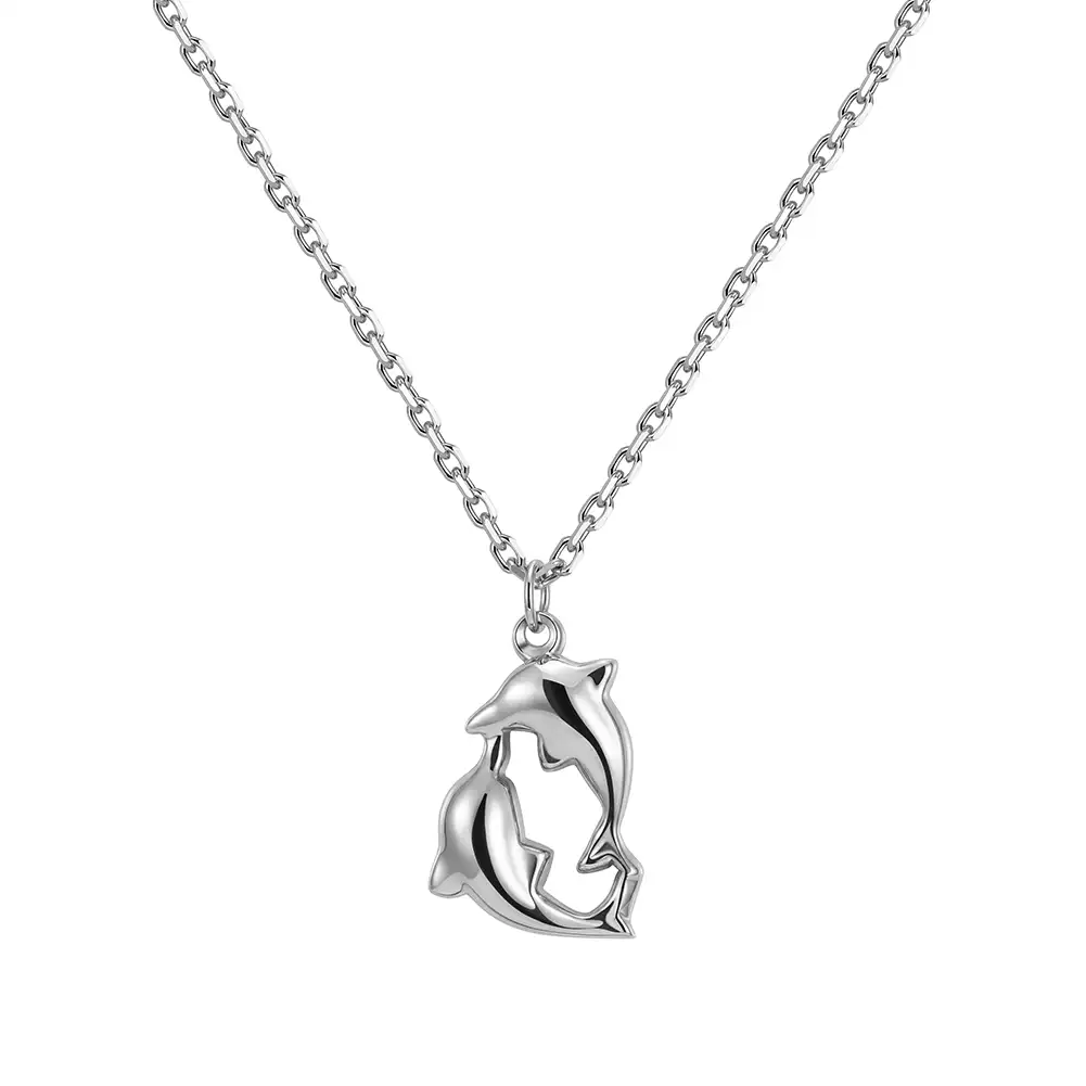 Colier Statement Dolphin Argintiu [1]