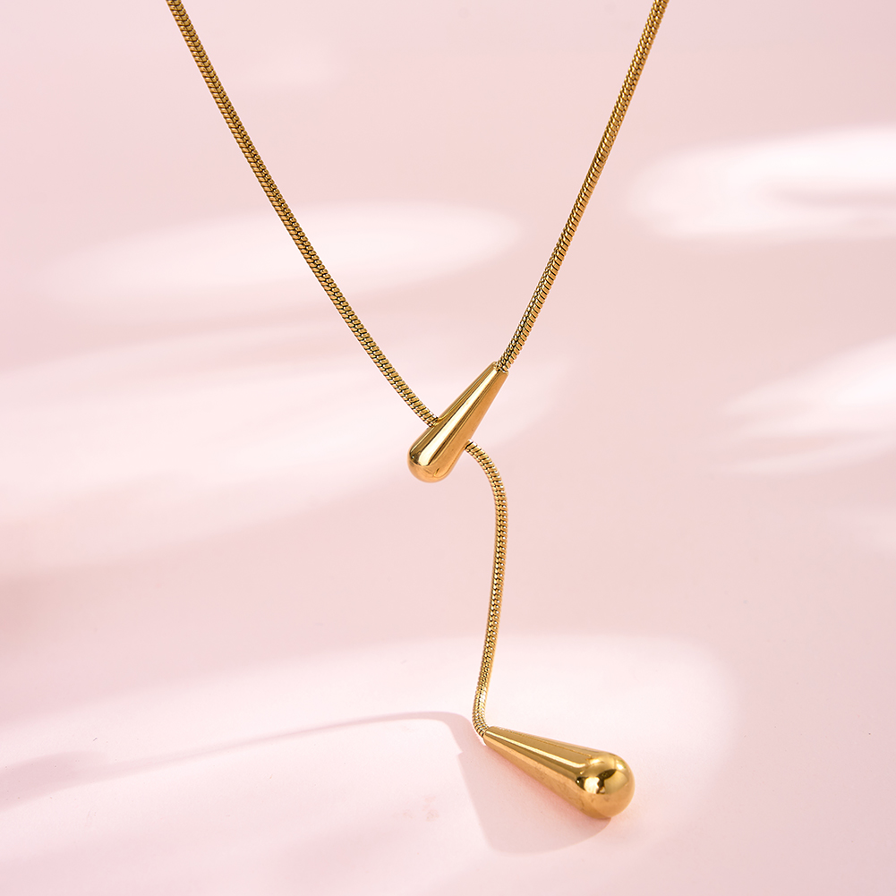 Colier Statement Drop Auriu [3]