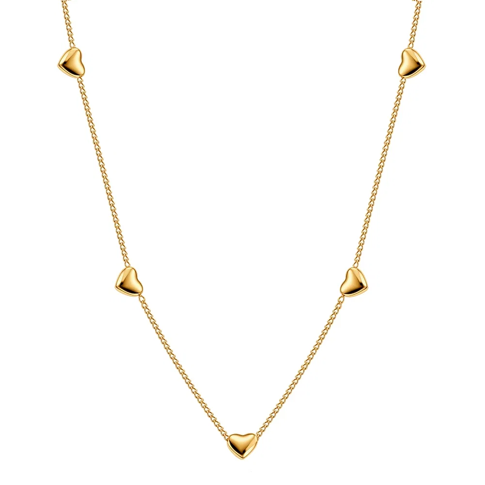 Colier Statement Heartline Auriu [1]