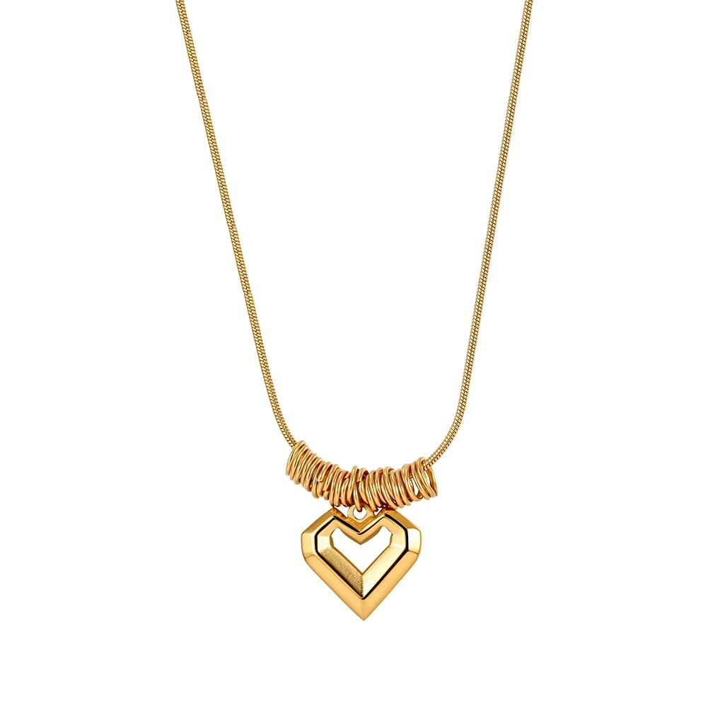 Colier Statement Open Heart Auriu [1]