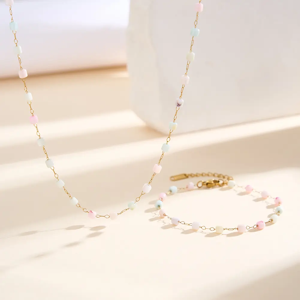 Colier Statement Pastel Auriu [4]