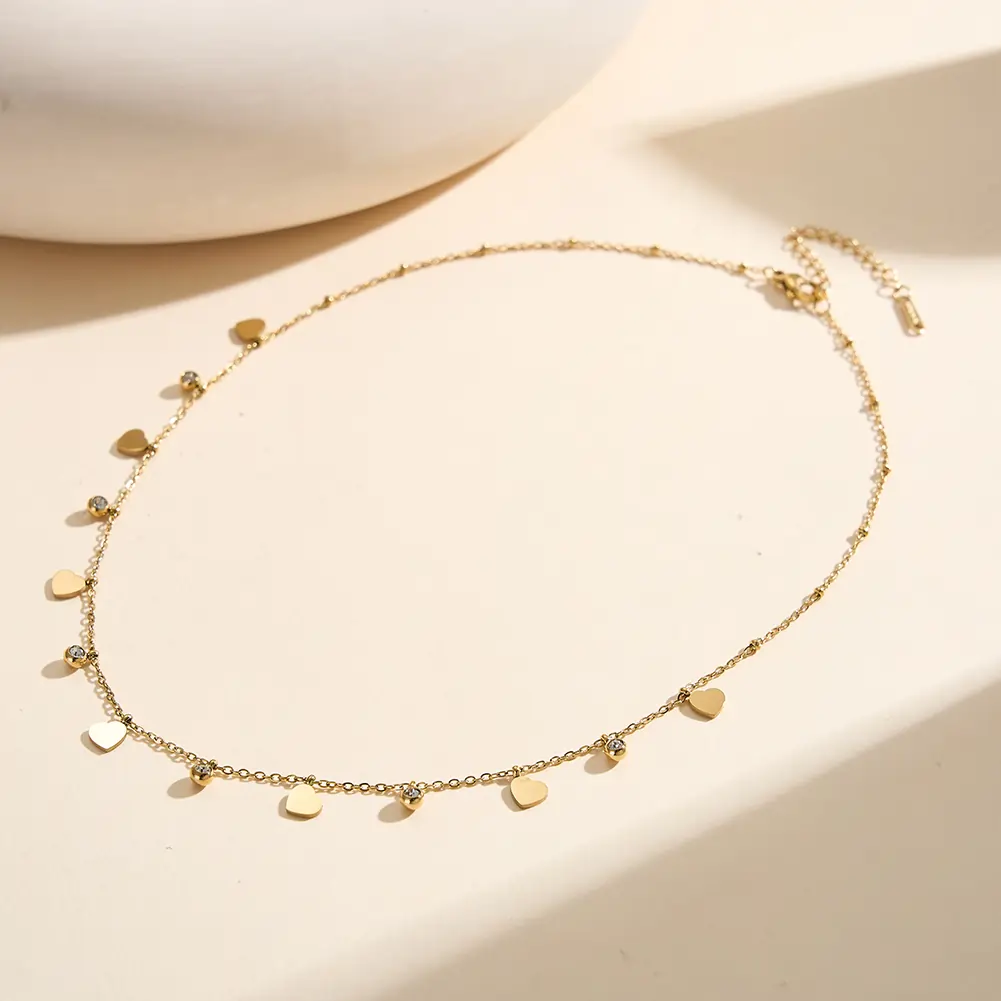 Colier Statement Sweetheart Auriu [5]