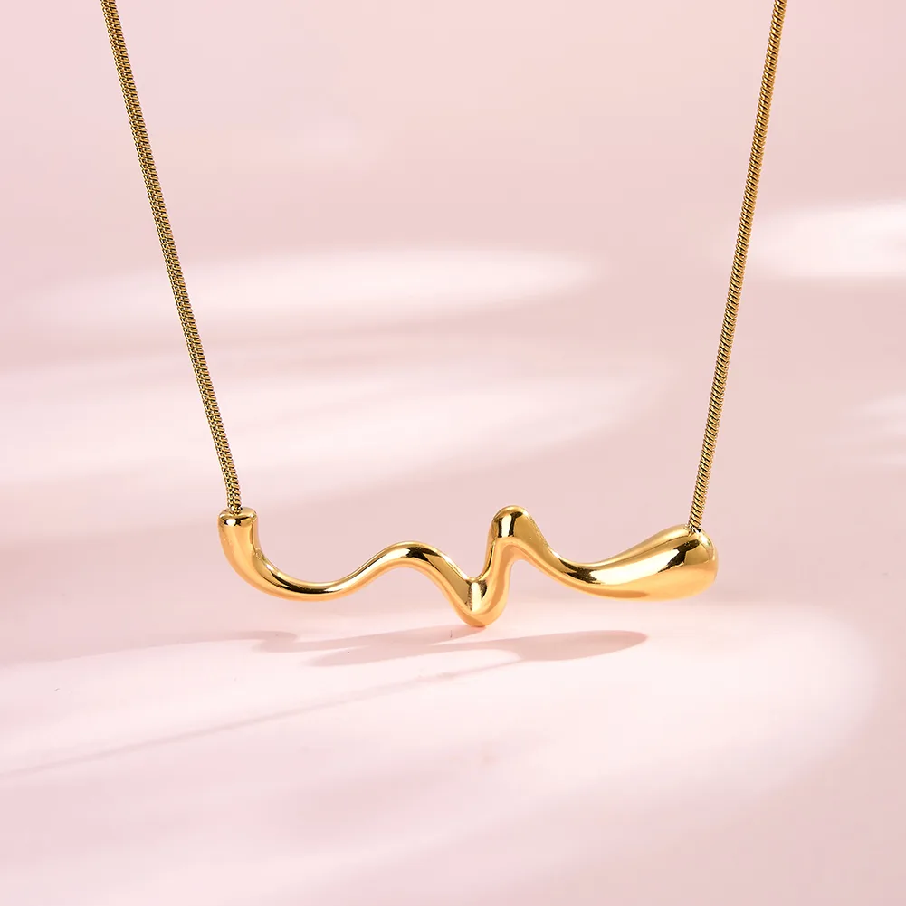 Colier Statement Wave Auriu [3]
