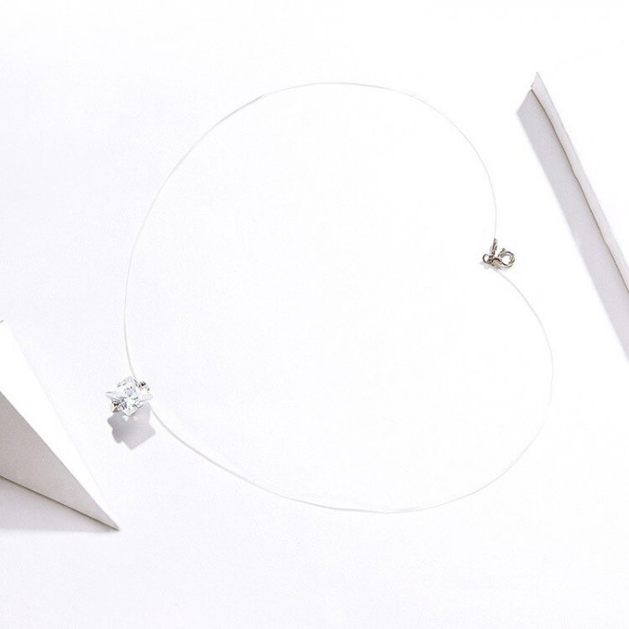 Colier transparent Invisible Ice [5]