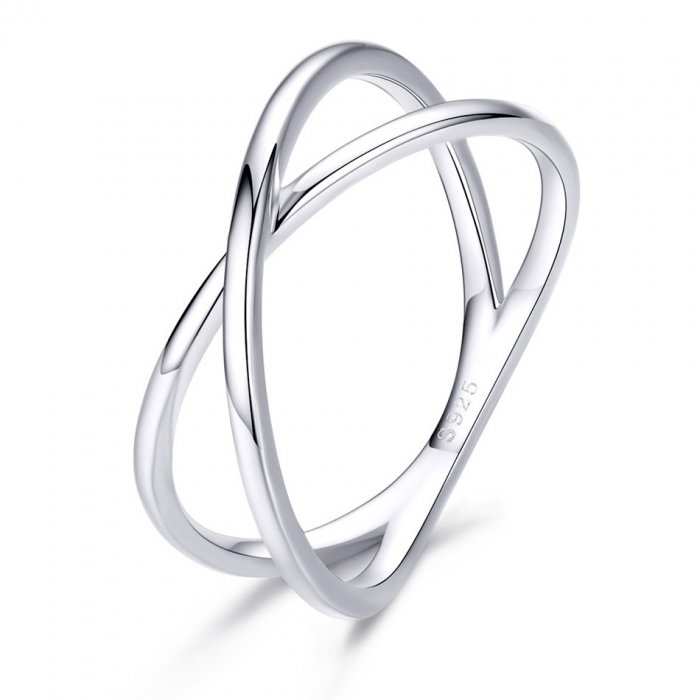 Inel din argint Cross Band [1]