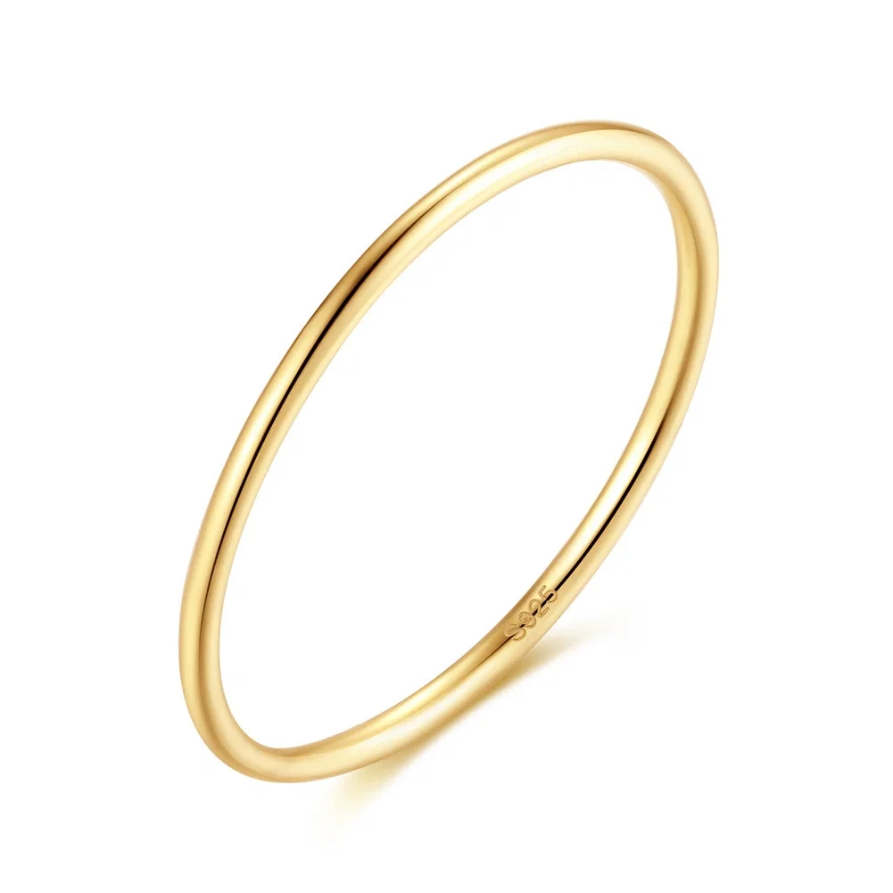 Inel din Argint Simplicity Band Golden [1]