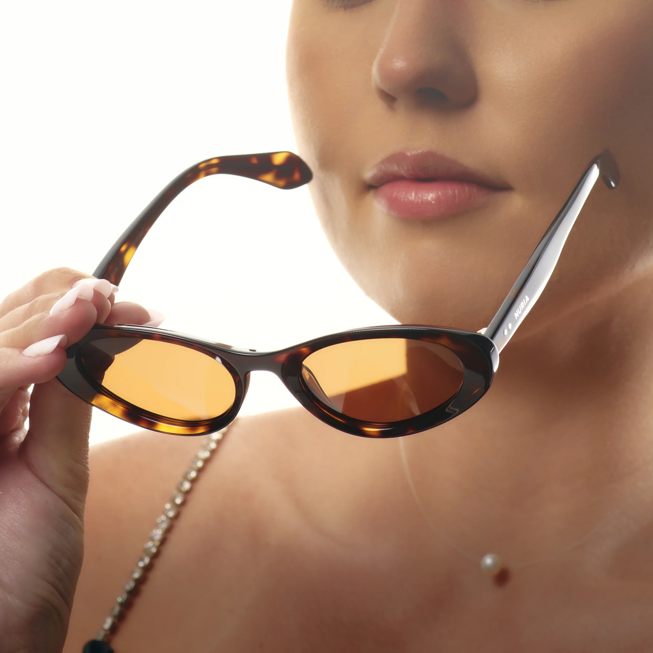 Ochelari de Soare NURIA cu Ramă Cat-Eye Scarlet Fawn Sable Tortoise [5]