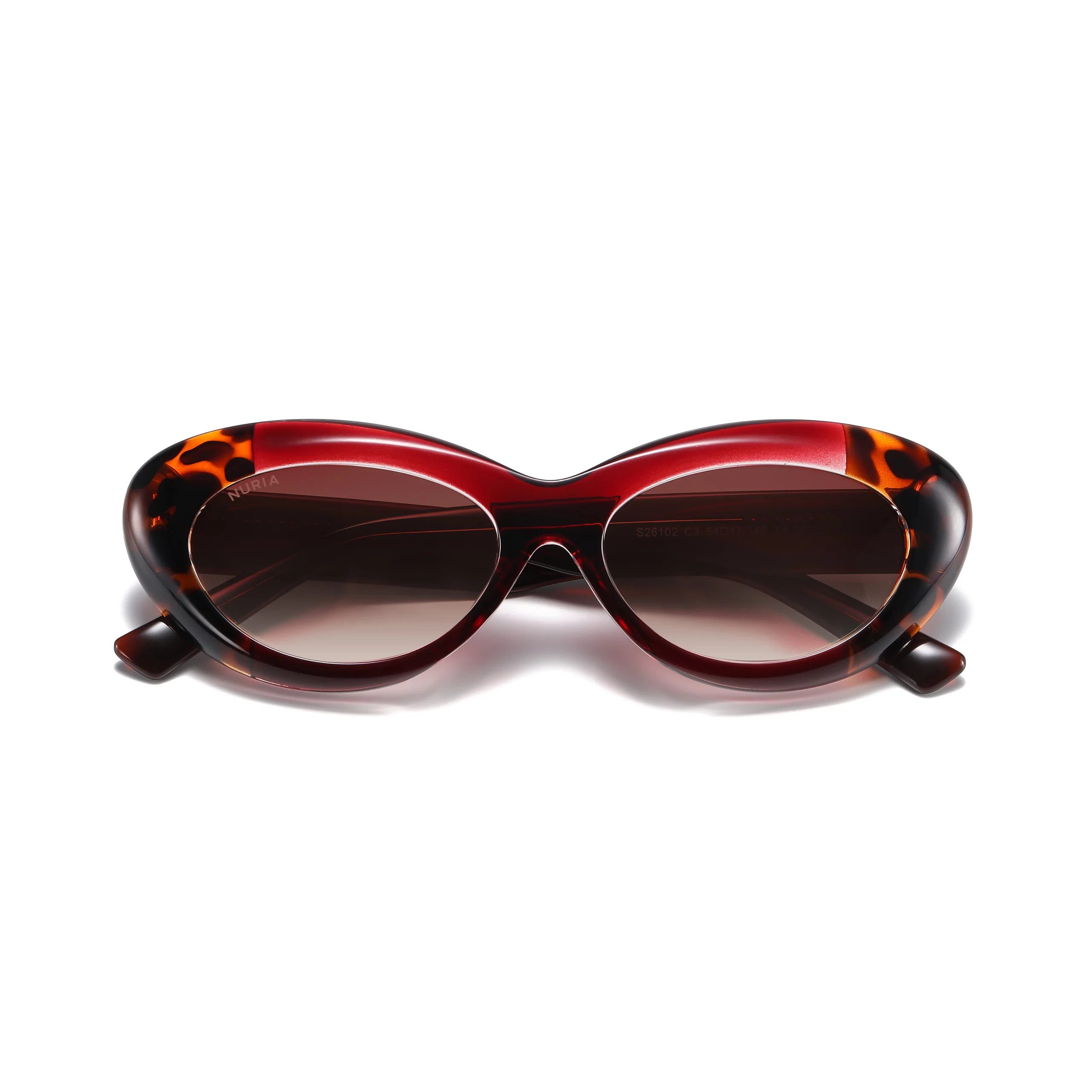 Ochelari de Soare NURIA cu Ramă Cat-Eye Sunset Serenade Ruby Tortoise [5]