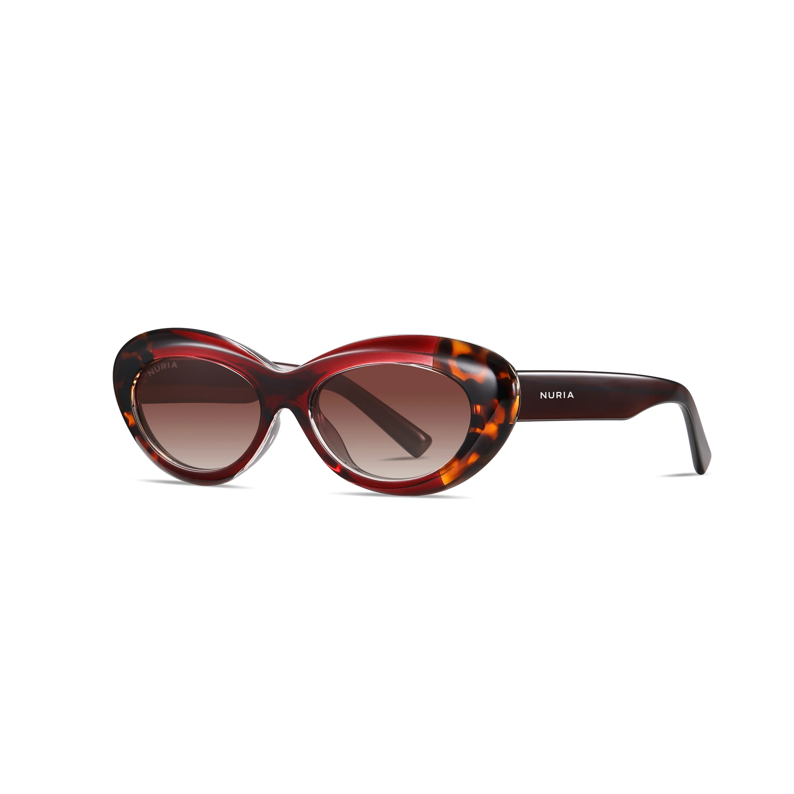 Ochelari de Soare NURIA cu Ramă Cat-Eye Sunset Serenade Ruby Tortoise [1]