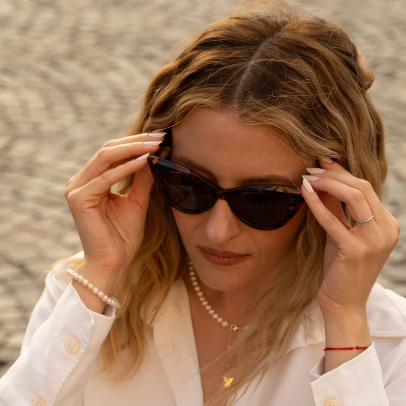 Ochelari de Soare NURIA cu Ramă Cat-Eye Twilight Allure Brown Tortoise [4]