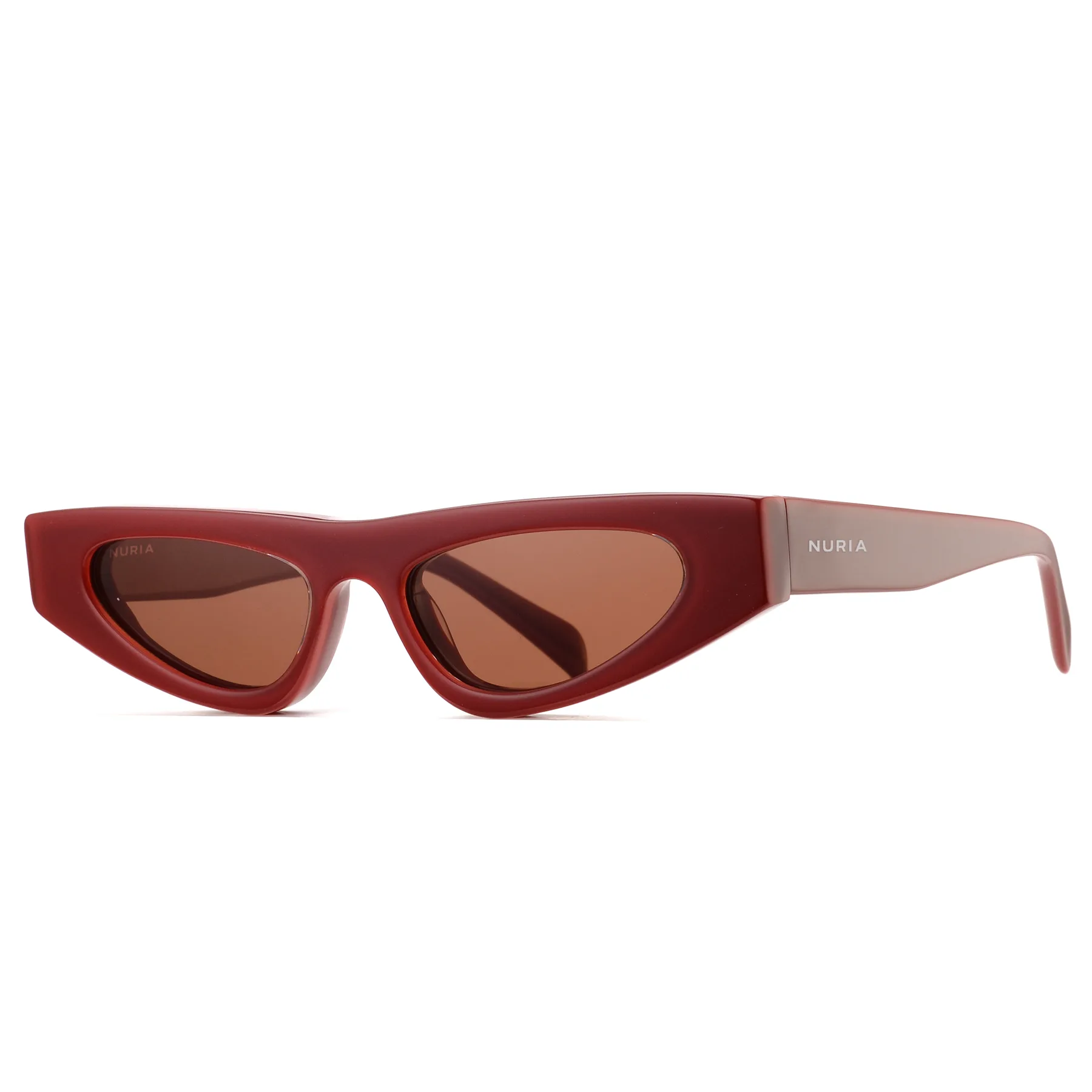 Ochelari de Soare NURIA cu Ramă Cat-Eye Vixen Slate Garnet Red [1]