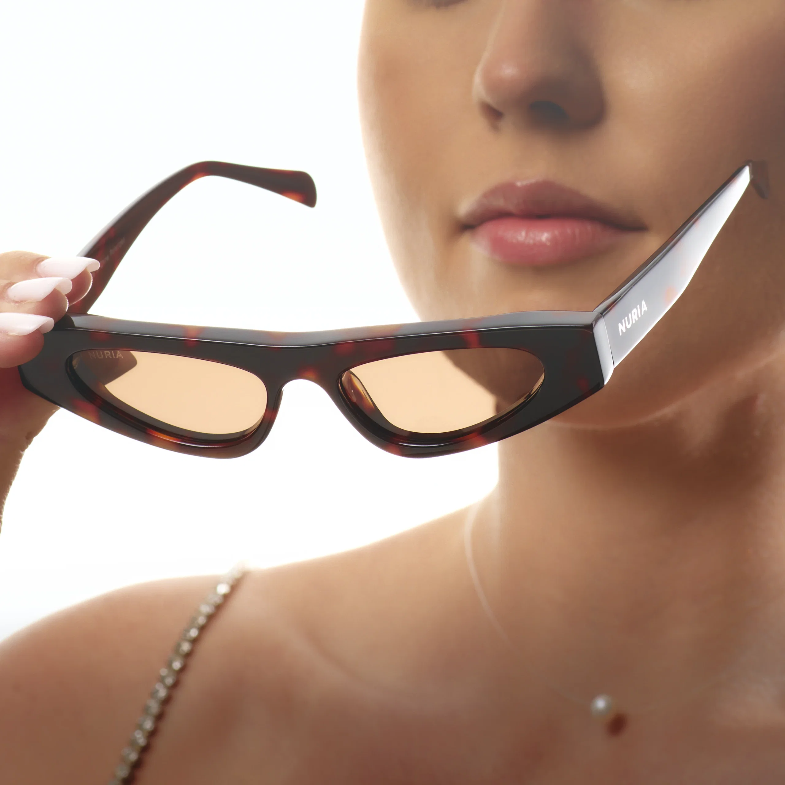 Ochelari de Soare NURIA cu Ramă Cat-Eye Vixen Slate Sable Tortoise [5]