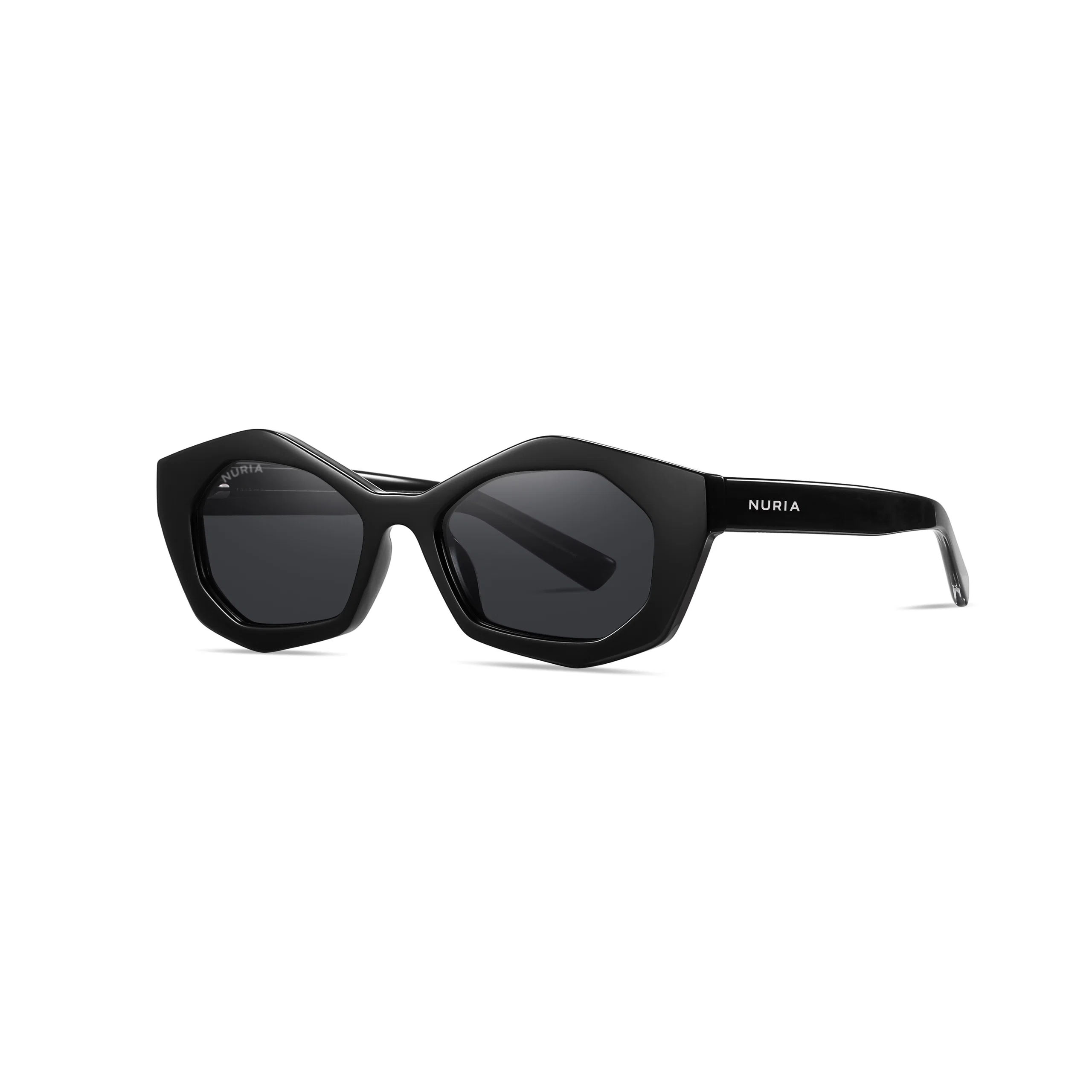 Ochelari de Soare NURIA cu Ramă Geometrică Midnight Cascade Black [1]