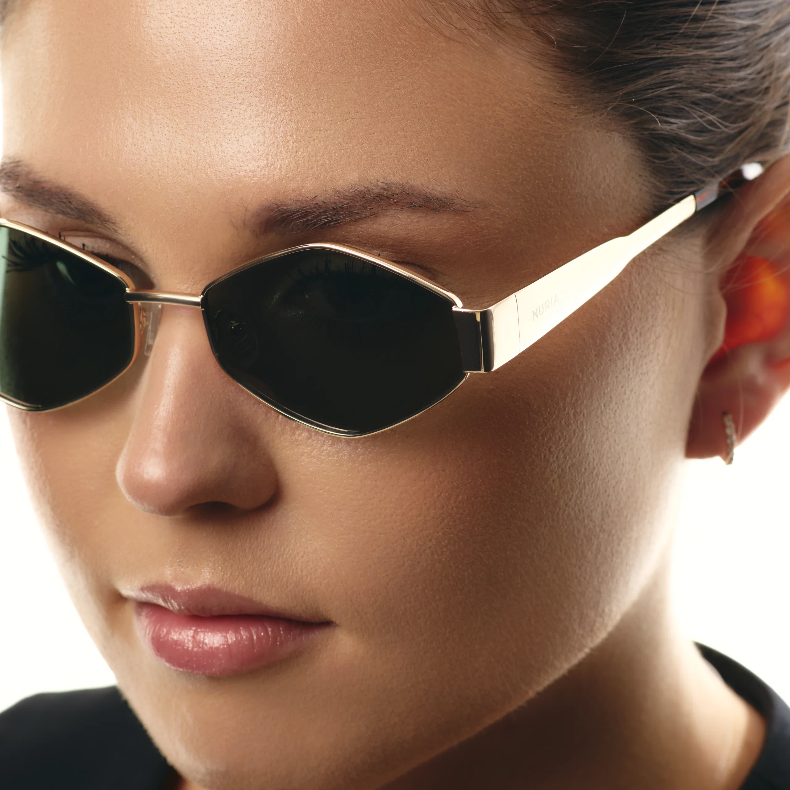 Ochelari de Soare NURIA cu Ramă Hexagonală Prism Amara Gold Forest [6]