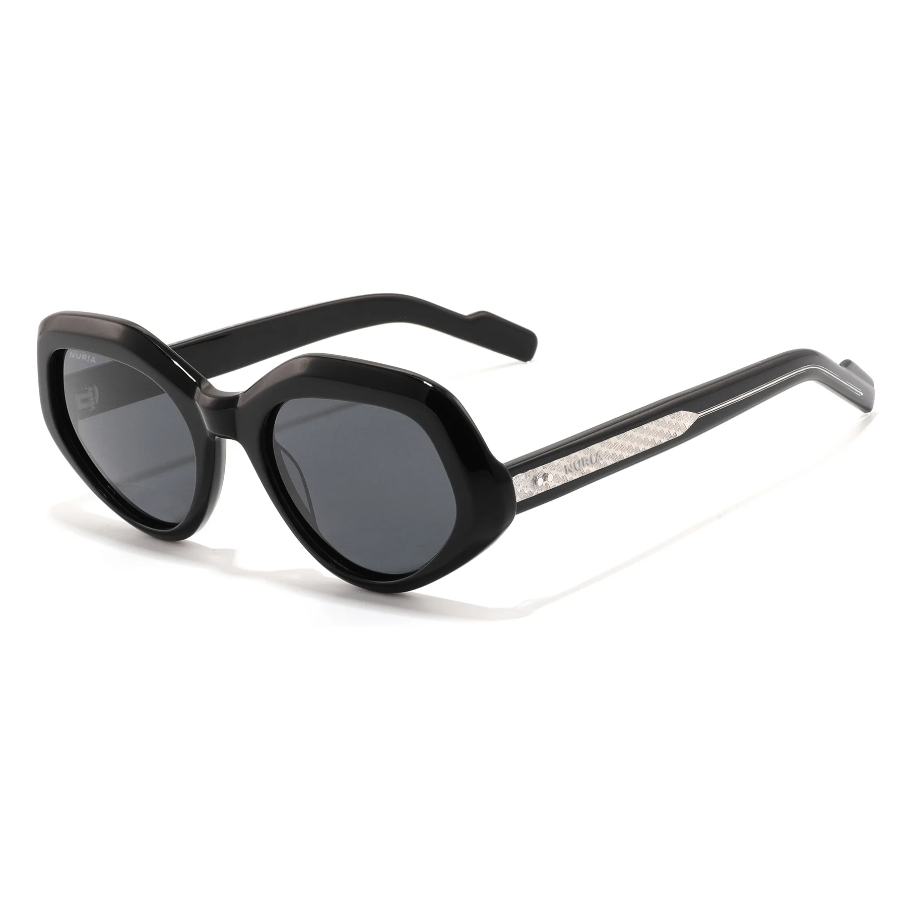Ochelari de Soare NURIA cu Ramă Oval-Octogonală Ember Cove Black [1]