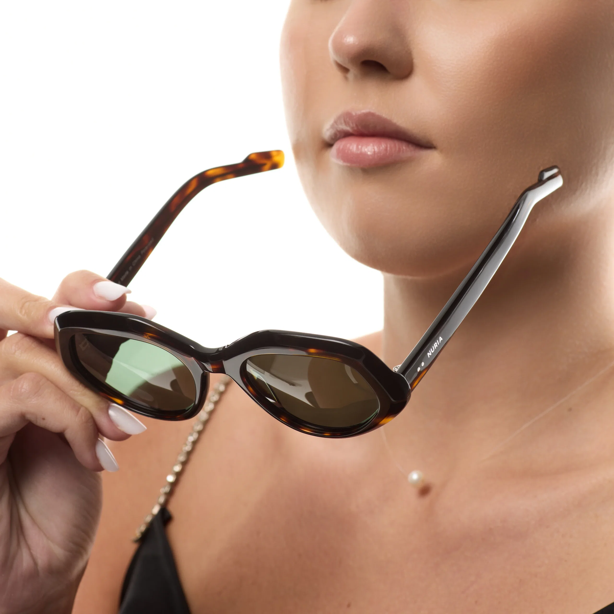 Ochelari de Soare NURIA cu Ramă Oval-Octogonală Ember Cove Forest Tortoise [6]