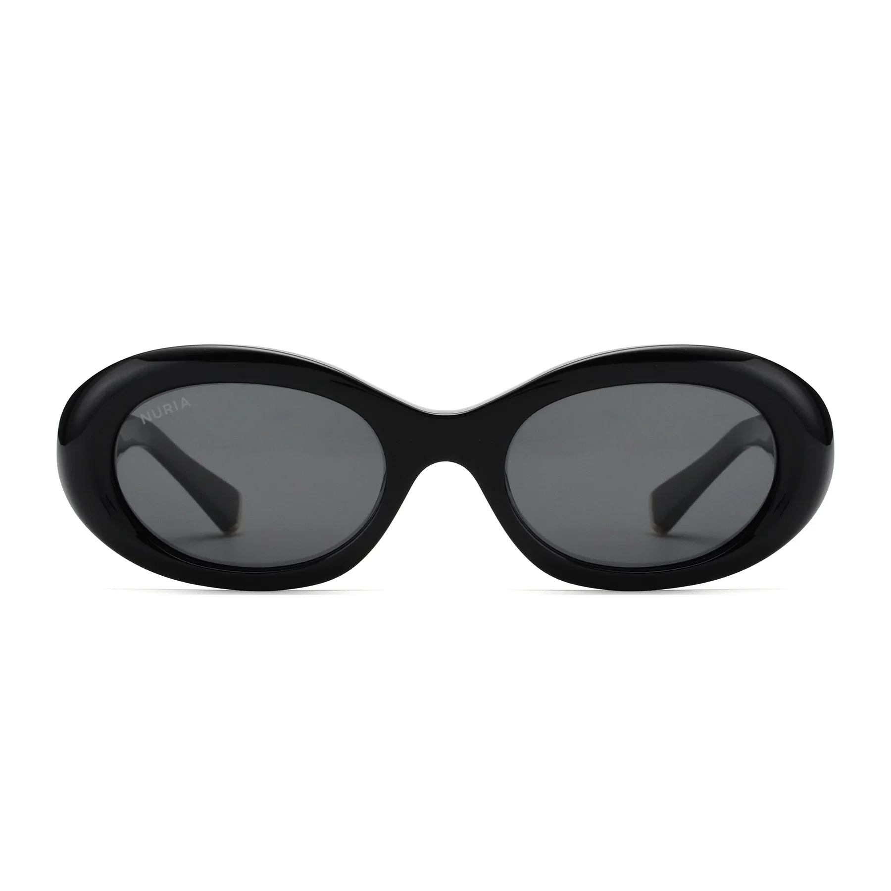 Ochelari de Soare NURIA cu Ramă Ovală Velour Bloom Black [2]