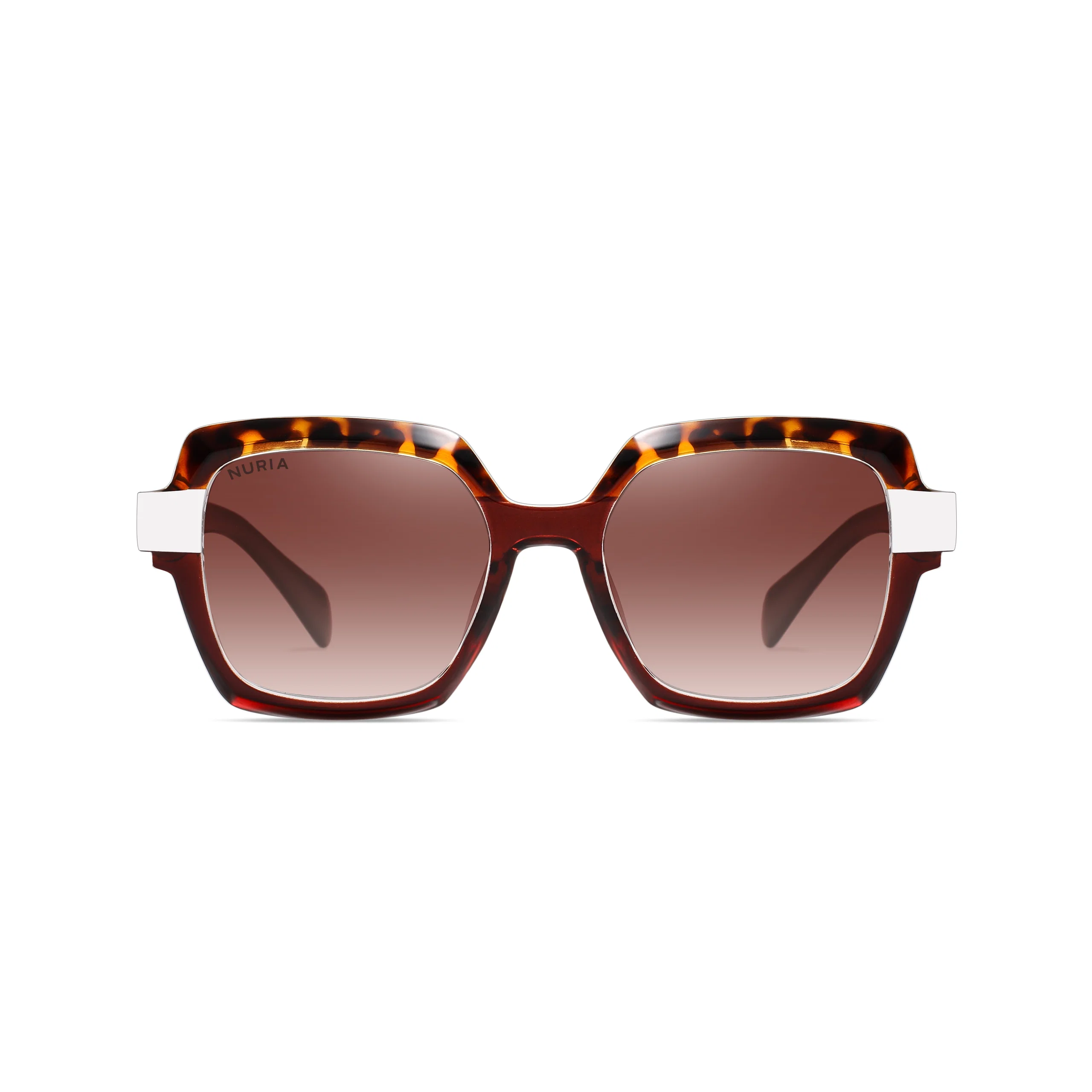 Ochelari de Soare NURIA cu Ramă Pătrată Midnight Aura Brown Tortoise [2]