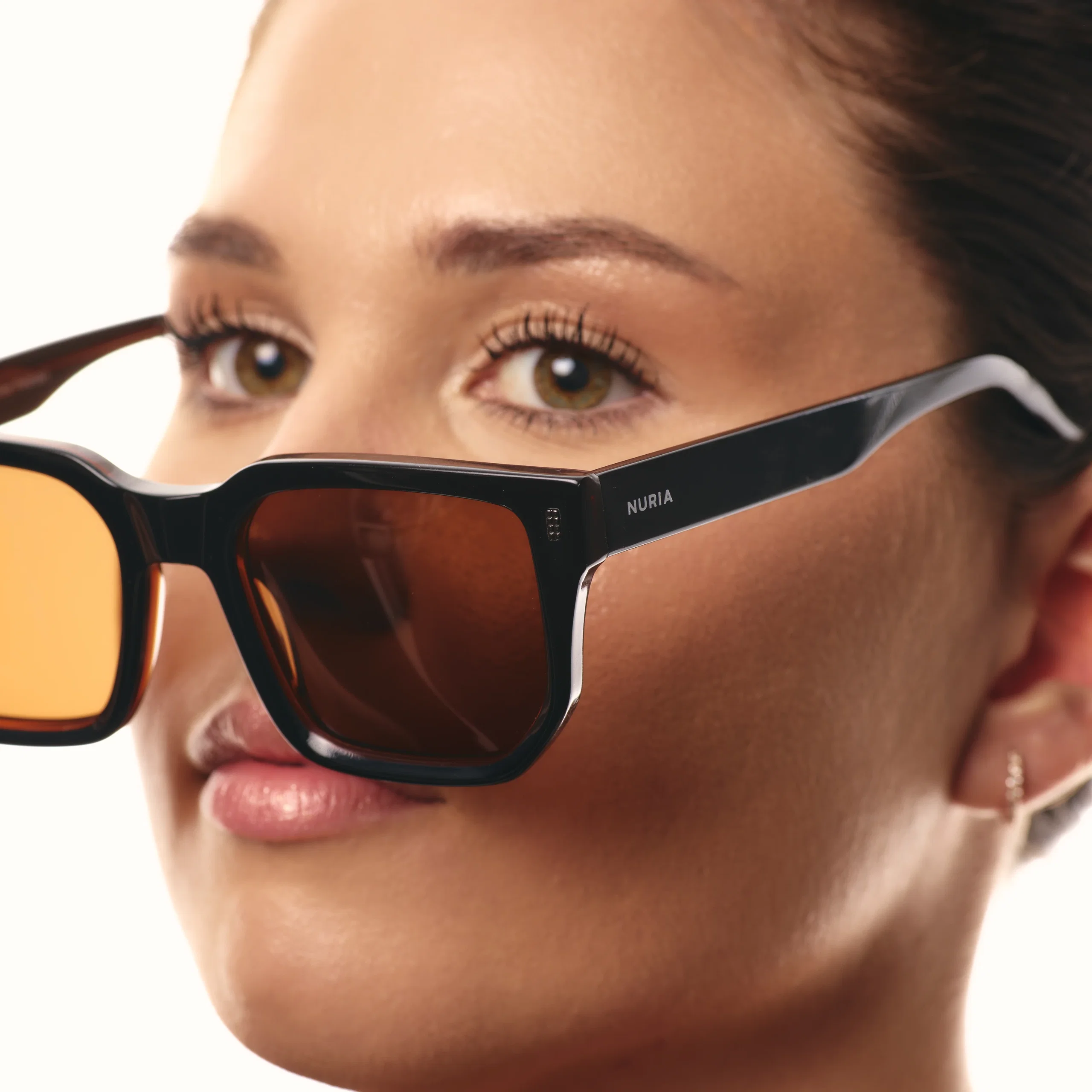 Ochelari de Soare NURIA cu Ramă Pătrată Sienna Vale Ebony Tortoise [5]