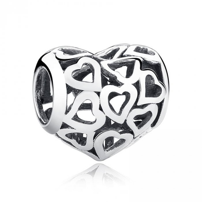 Talisman din argint Hearts Pave [1]