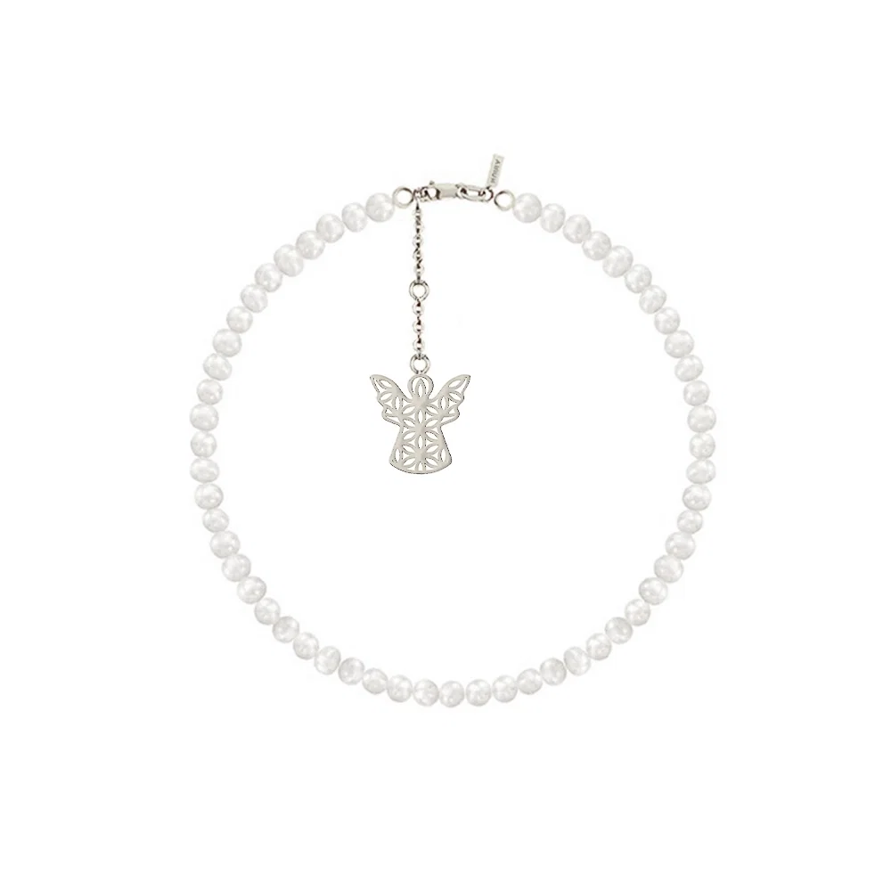 Colecții - Brățară Argint cu perle naturale de cultură mici Înger Argintiu
