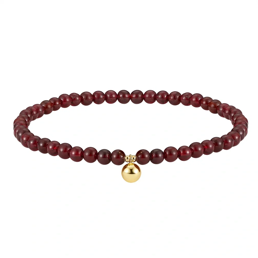 Produse Noi - Brățară de picior cu Pietre Naturale Granat Almadin Elegant Garnet