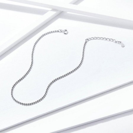 Sale - Brățară de picior din argint Beaded Chain