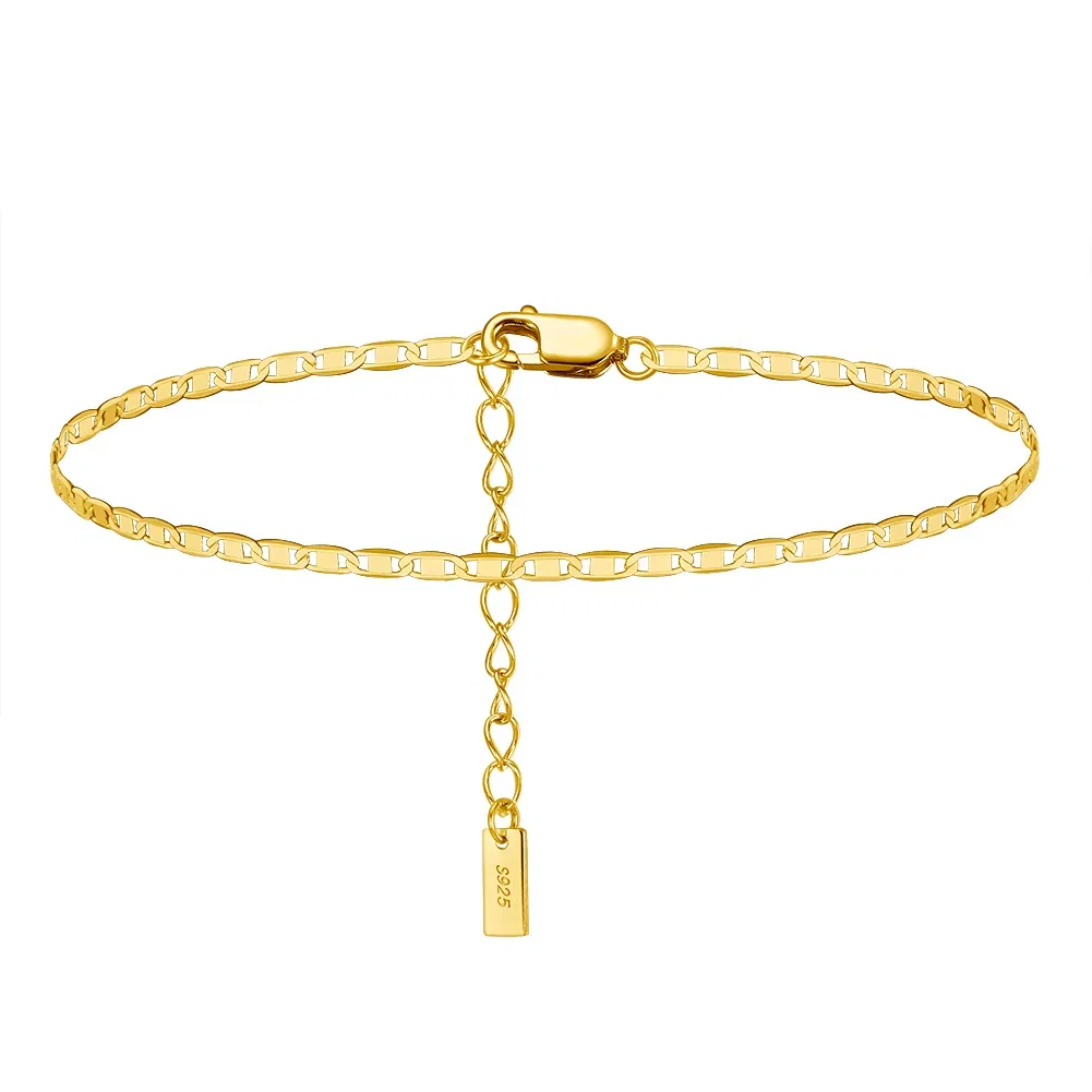 Brățări de picior - Brățară de picior din Argint Gold Tag Chain