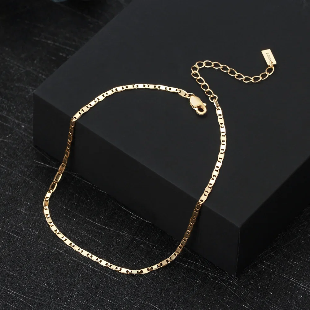 Brățări de picior - Brățară de picior din Argint Gold Tag Chain