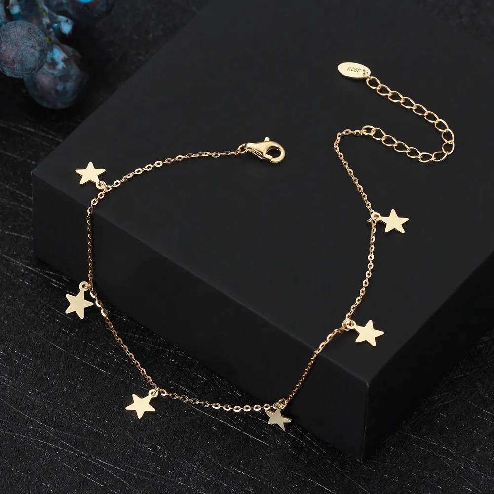 Brățări De Picior - Brățară de picior din Argint Golden Star