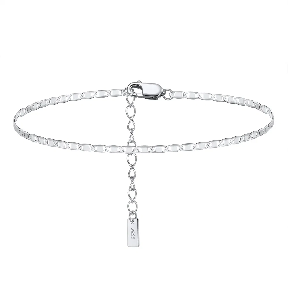 Brățări de picior - Brățară de picior din Argint Silver Tag Chain