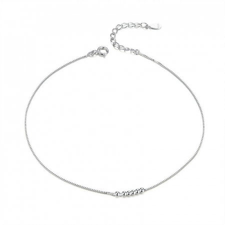 Brățări de picior - Brățară de picior din argint Simple Beads