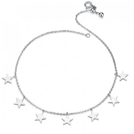 Sale - Brățară de picior din argint Star String
