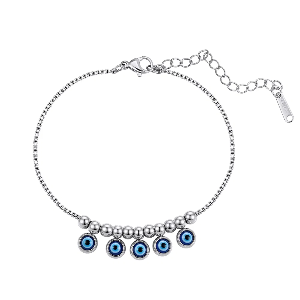 Brățări De Picior Statement - Brățară de Picior Statement Evil Eye Argintiu