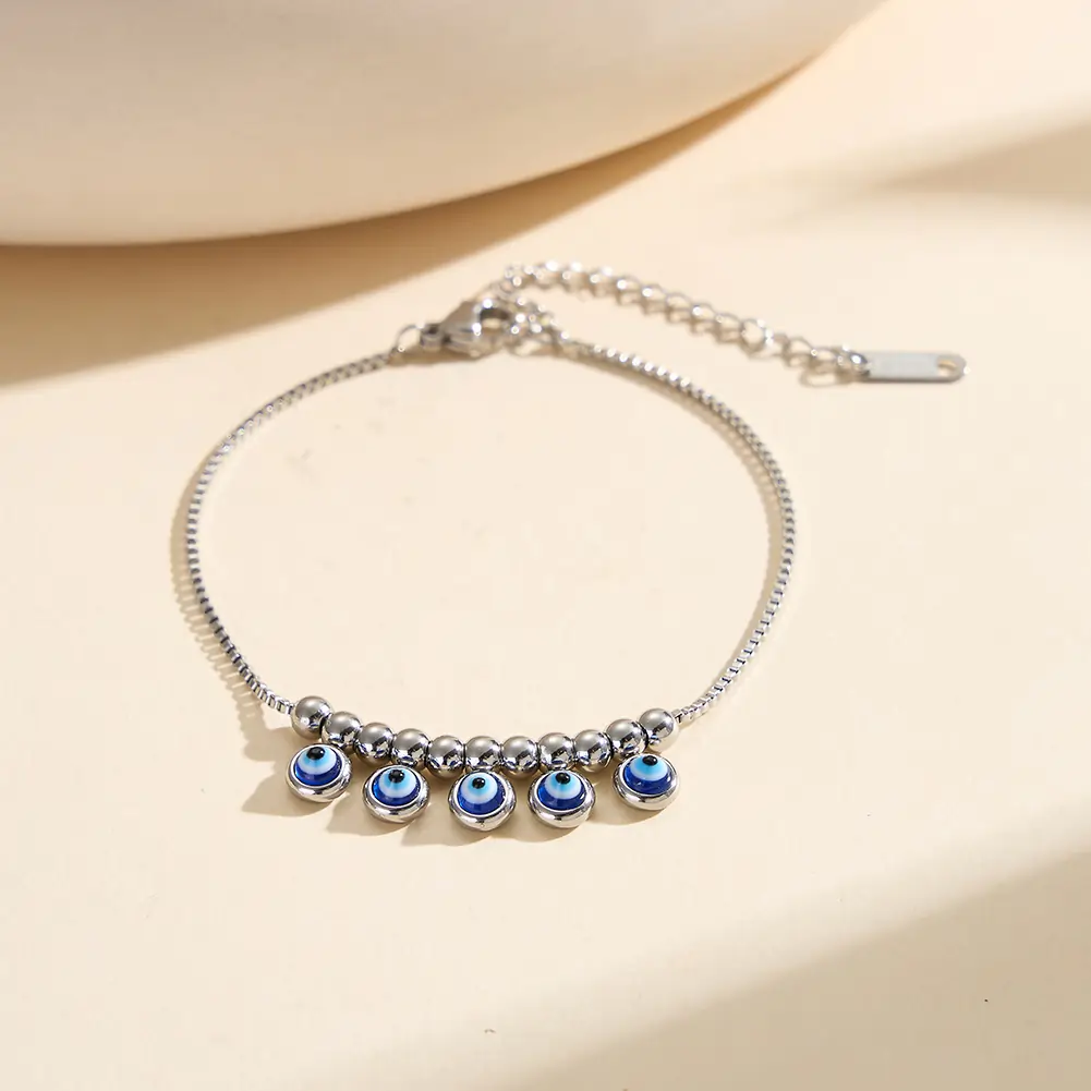 Brățări De Picior Statement - Brățară de Picior Statement Evil Eye Argintiu