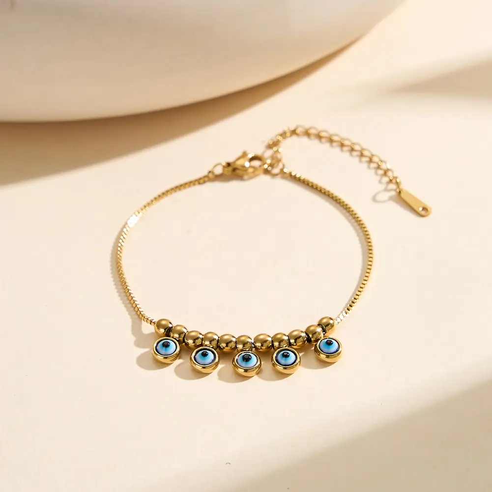Brățări De Picior Statement - Brățară de Picior Statement Evil Eye Auriu
