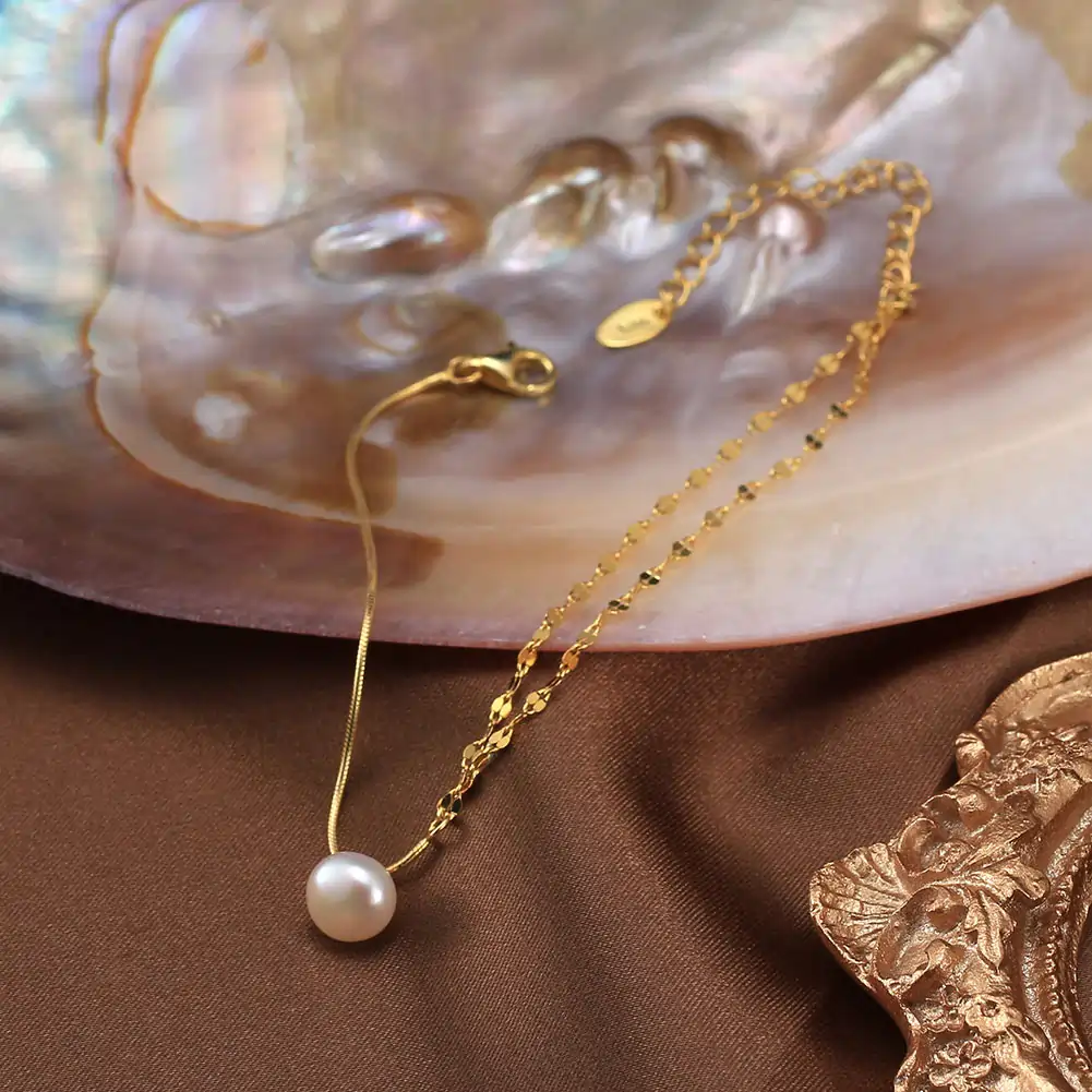 Brățări Din Argint - Brățară din Argint cu Perle Naturale de Cultură Dual Elegance Gold