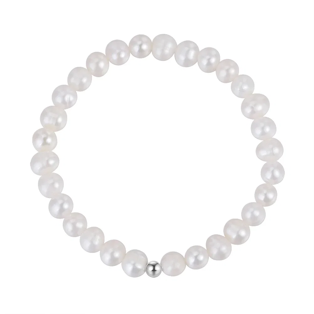 Bijuterii Perle Naturale - Brățară din Argint cu perle naturale de cultură Lustrous Pearl Embrace