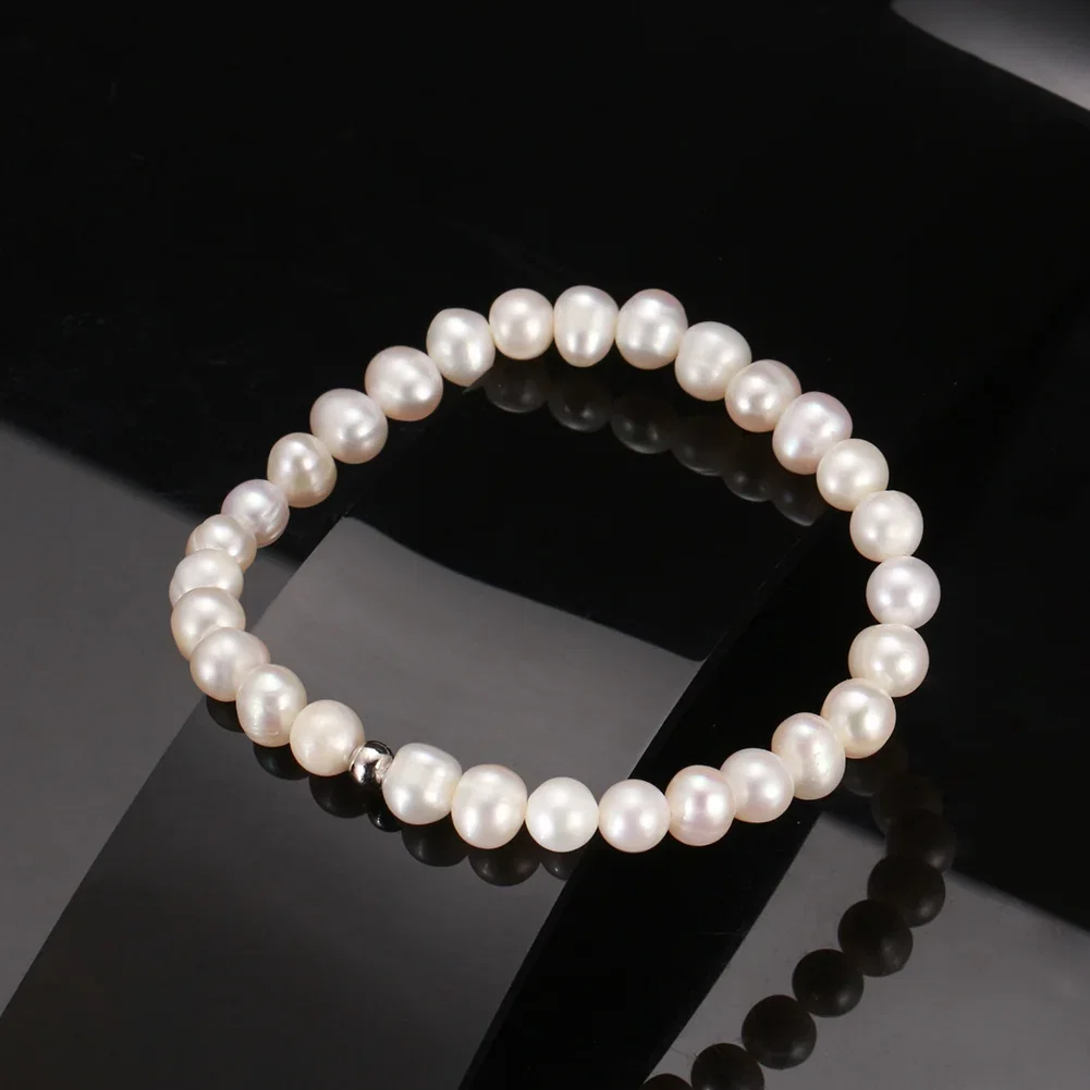 Bijuterii Perle Naturale - Brățară din Argint cu perle naturale de cultură Lustrous Pearl Embrace